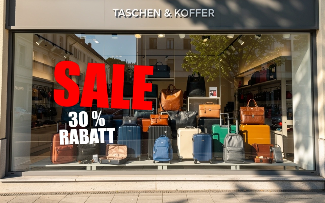 Verkaufsaktionen Schaufensteraufkleber