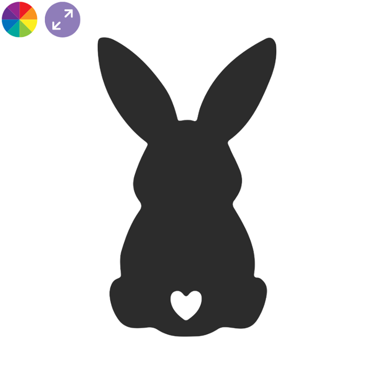 Osterhase – Silhouetten-Aufkleber fürs Schaufenster