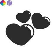 Herzen – Klassisches Herzmotiv für Valentinstag-Dekoration