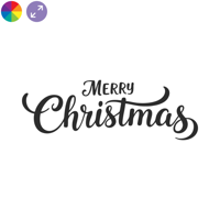 Merry Christmas – Modernes Fensterdesign für dein Schaufenster