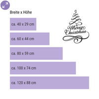 Merry Christmas – Tannenbaum-Design fürs Schaufenster