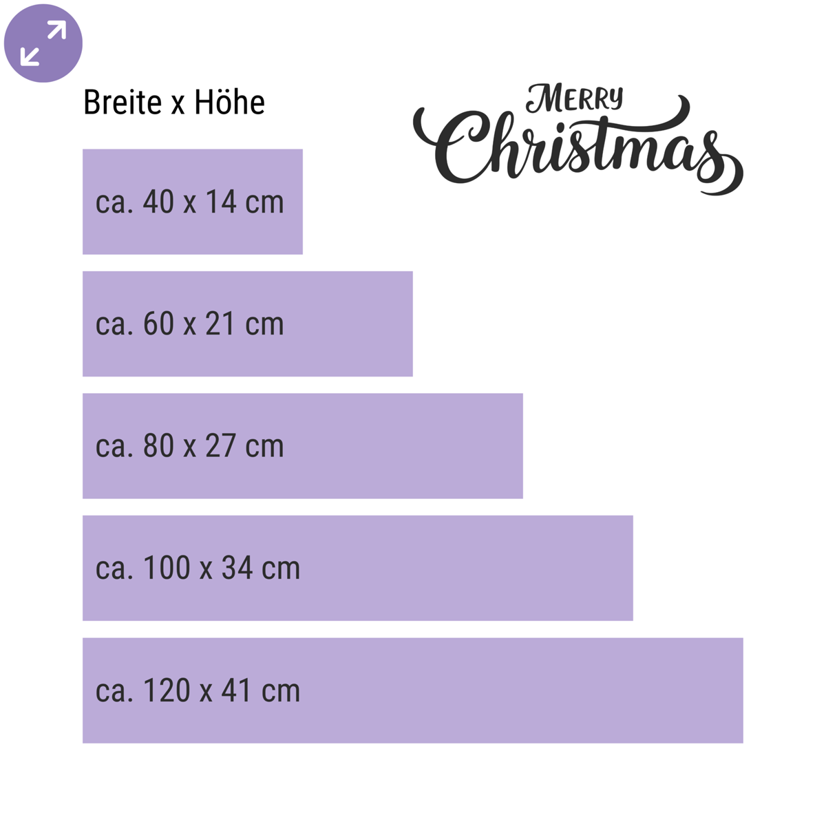 Merry Christmas – Modernes Fensterdesign für dein Schaufenster