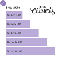 Merry Christmas – Modernes Fensterdesign für dein Schaufenster