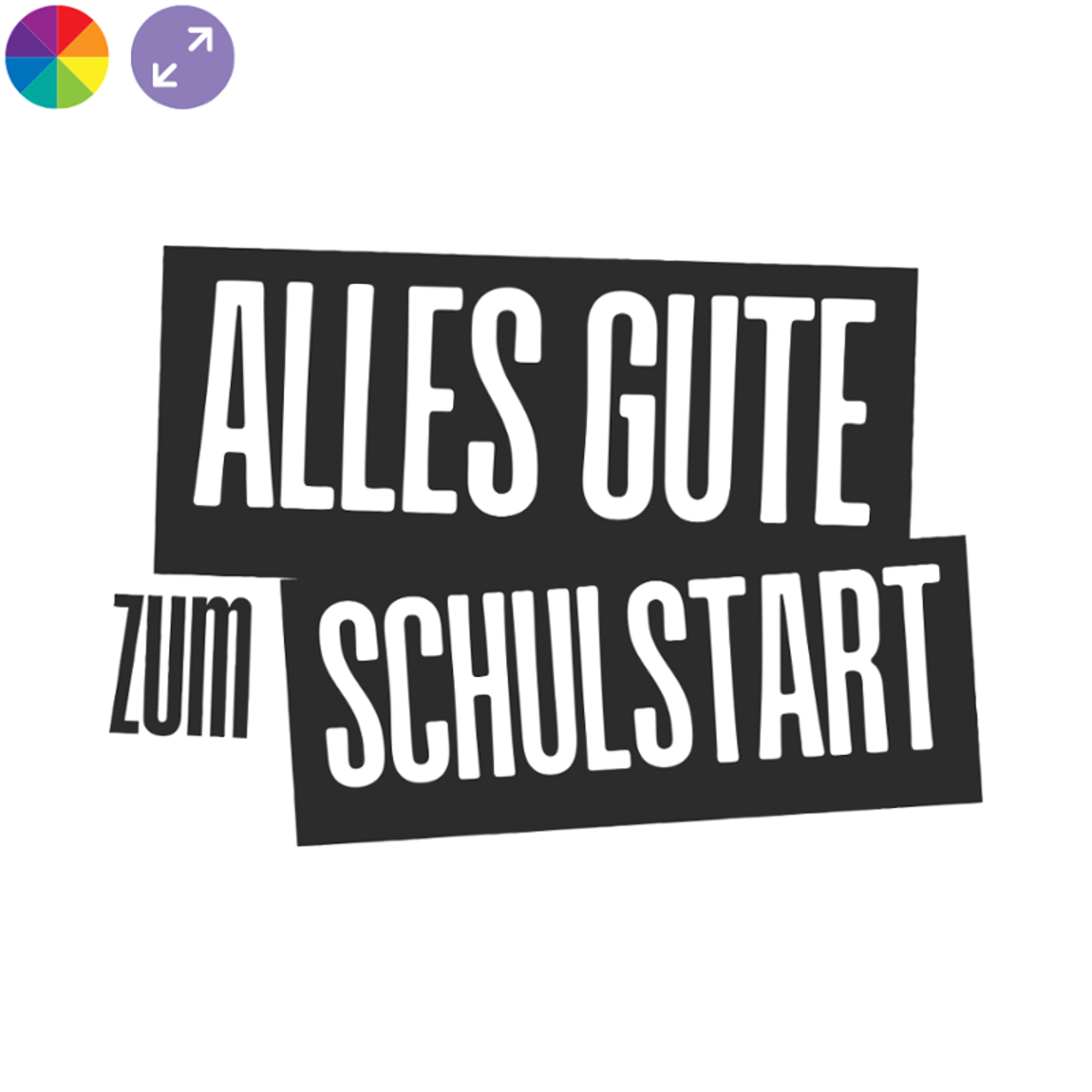 Alles Gute zum Schulstart – Modernes Design fürs Schaufenster
