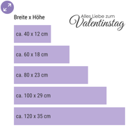 Alles Liebe zum Valentinstag – Romantischer Schaufensteraufkleber
