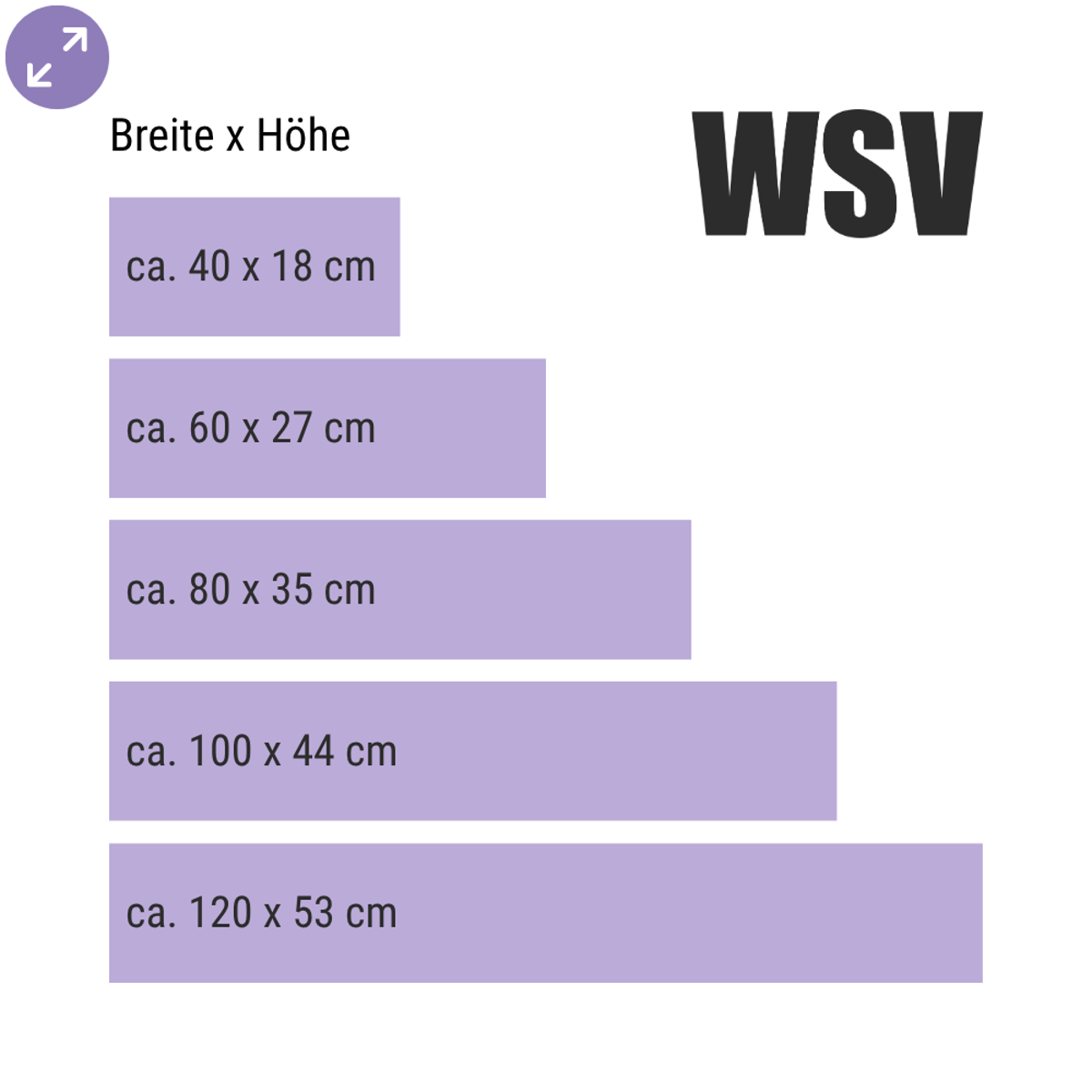 WSV – Winter-Sale Fensteraufkleber für Aktionen
