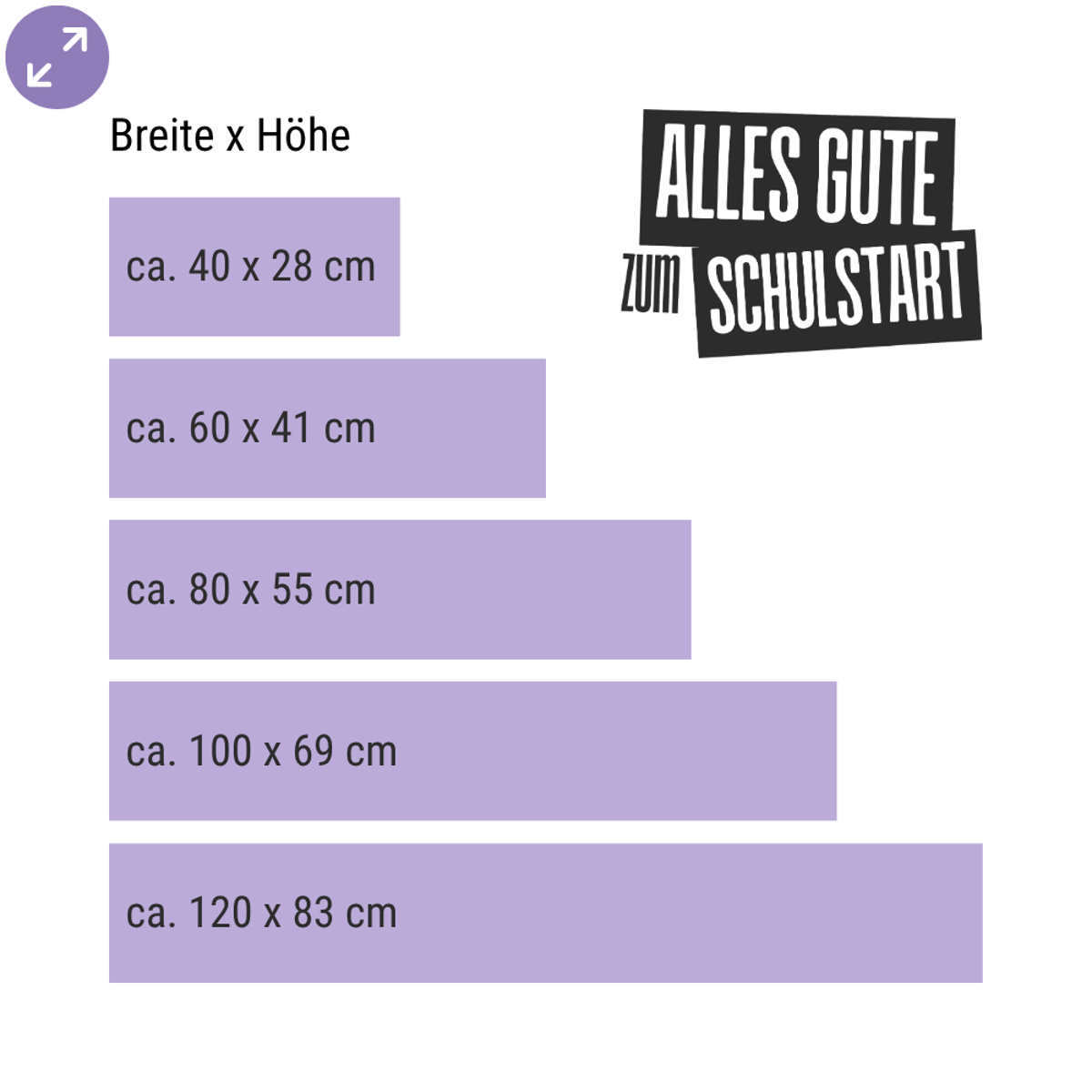 Alles Gute zum Schulstart – Modernes Design fürs Schaufenster