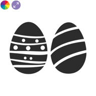 Ostereier – Silhouetten-Design für deine Osterdekoration