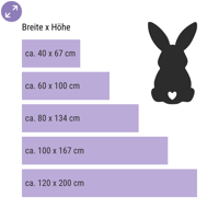 Osterhase – Silhouetten-Aufkleber fürs Schaufenster