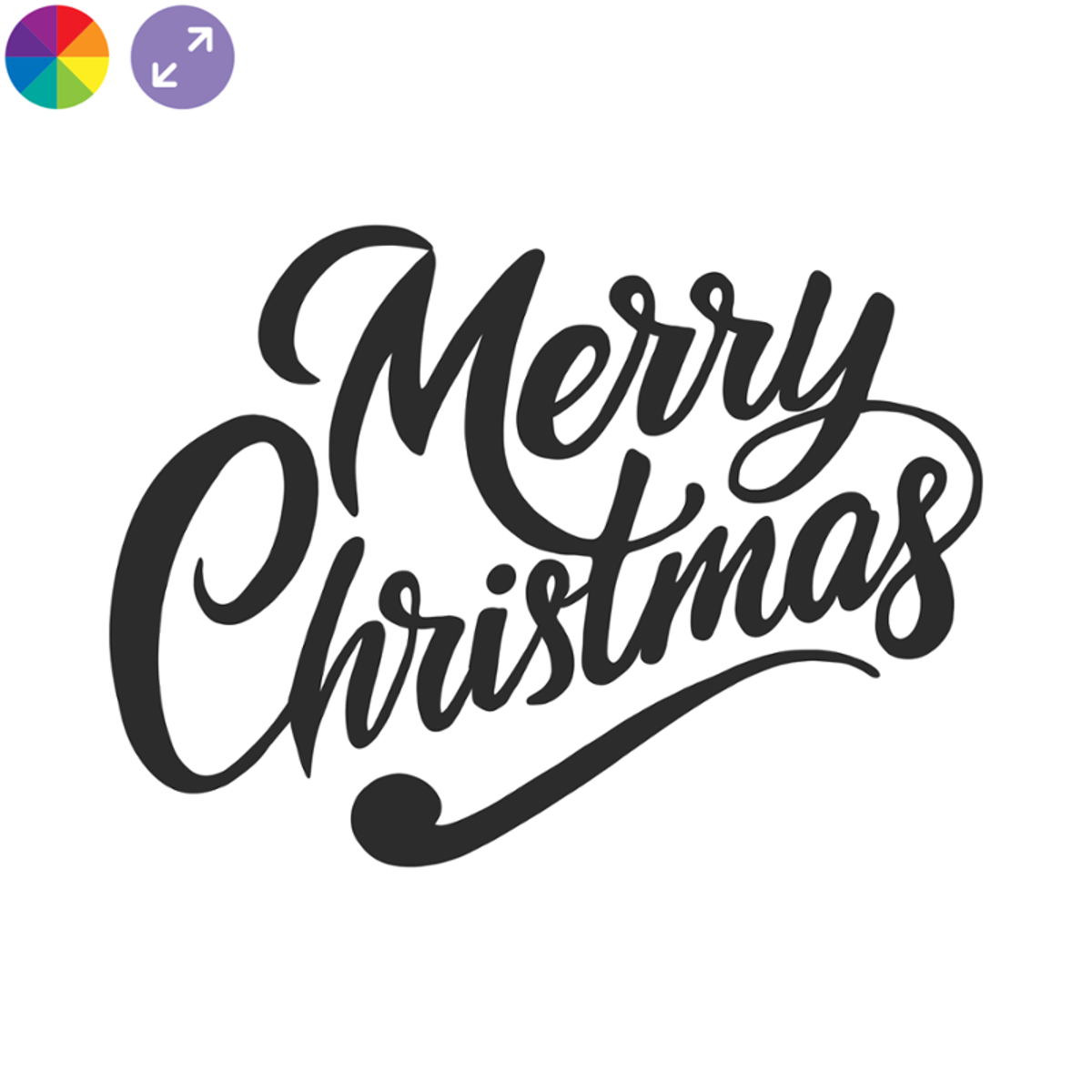 Merry Christmas – Verspieltes Weihnachtsdesign fürs Schaufenster