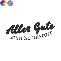 Alles Gute zum Schulstart – Klassischer Schaufensteraufkleber