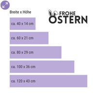 Frohe Ostern – Klassischer Schaufensteraufkleber fürs Frühjahr