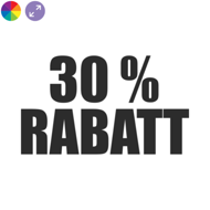 30 % Rabatt Aufkleber