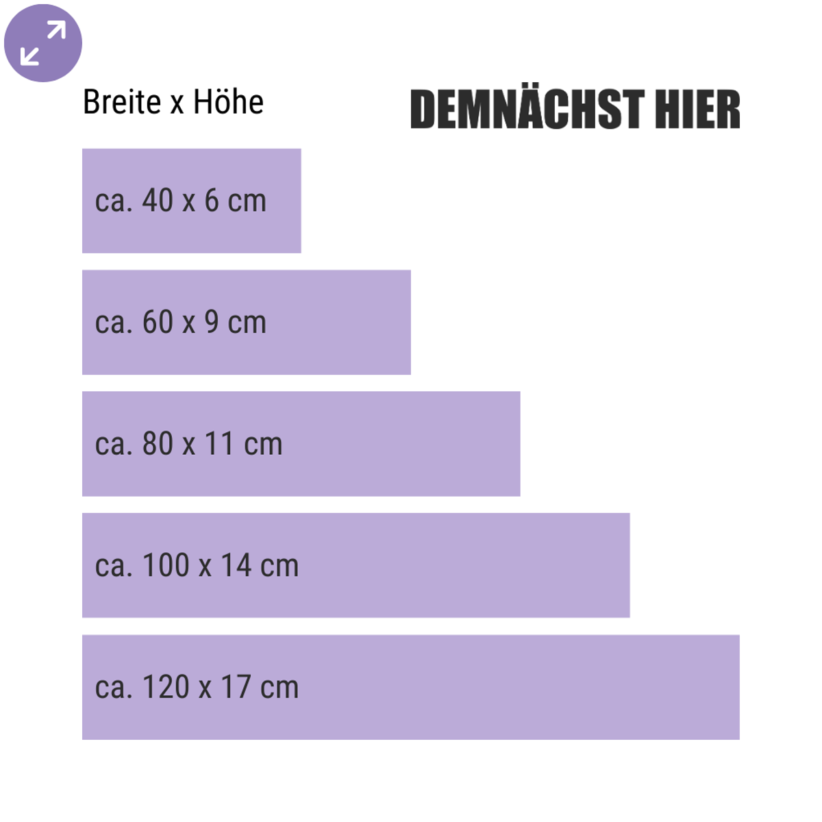 Demnächst hier – Schaufensteraufkleber für neue Standorte