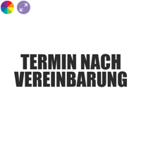 Termin nach Vereinbarung – Hinweisaufkleber fürs Schaufenster