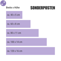 Sonderposten – Schaufensteraufkleber für reduzierte Ware