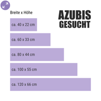 Azubis gesucht – Ausbildungs-Schaufensteraufkleber