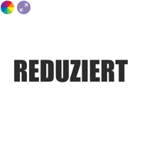 Reduziert – Aktionsaufkleber fürs Schaufenster