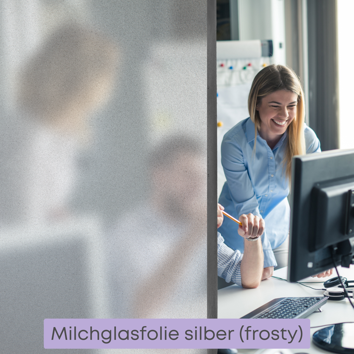 Milchglasfolie auf Rolle pro Meter - Höhe 122 cm