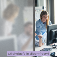 Milchglasfolie auf Rolle pro Meter - Höhe 122 cm